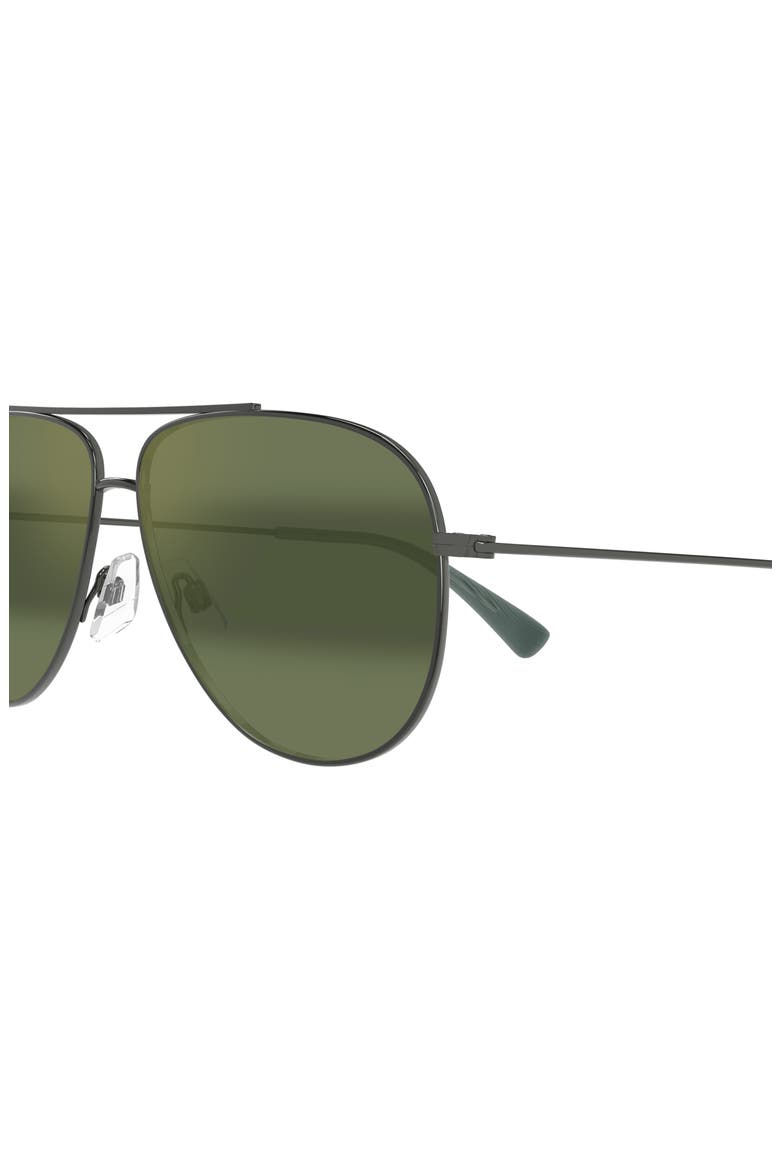 Hauoli 59mm PolarizedPlus2® Aviator Sunglasses, Alternate, color, SILVER/ MAUI HT