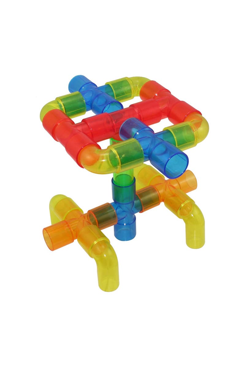 Kaplan Early Learning Company Translucent Connecting Tubes, Alternate, color, Multicolored