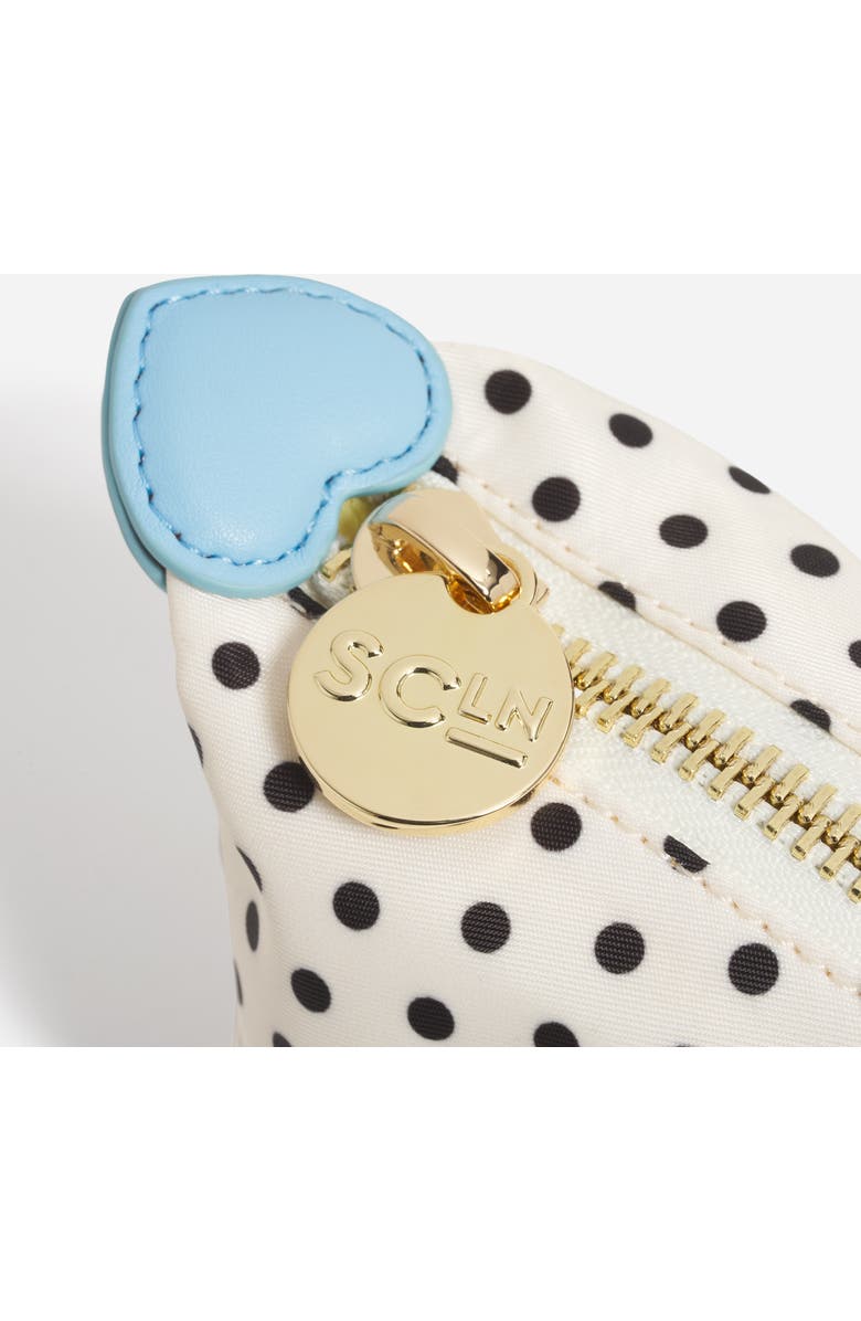 Stoney Clover Lane Nylon Dot Print Pouchette, Alternate, color, Small Dot Black Base