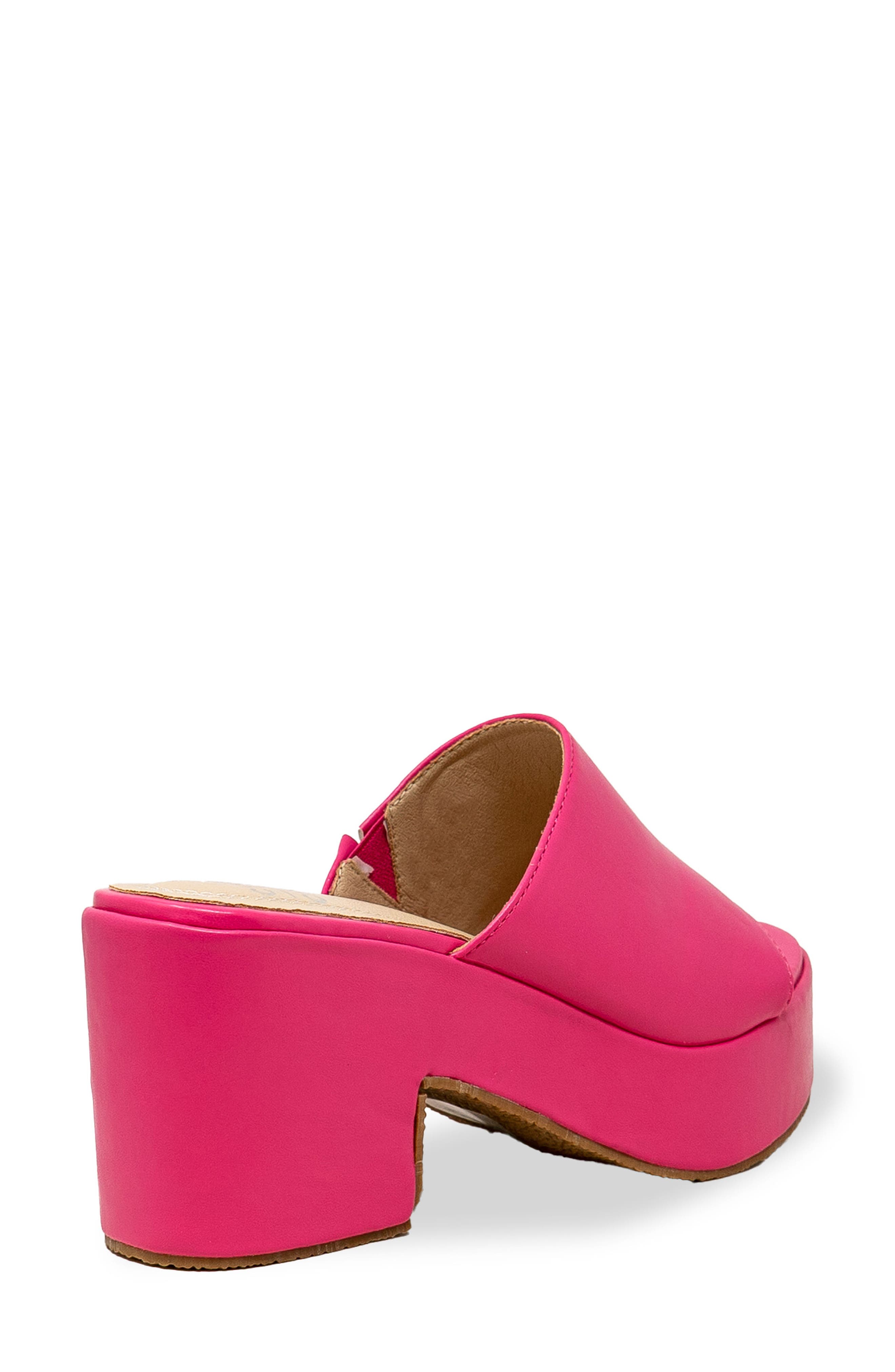 Nelly Platform Slide Sandal, Alternate, color, FUCHSIA PU