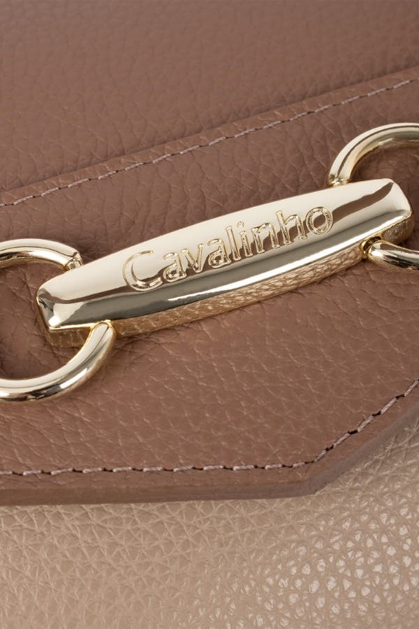 Signature CV By Cavalinho Leather Handbag 546, Alternate, color, Sand / Beige