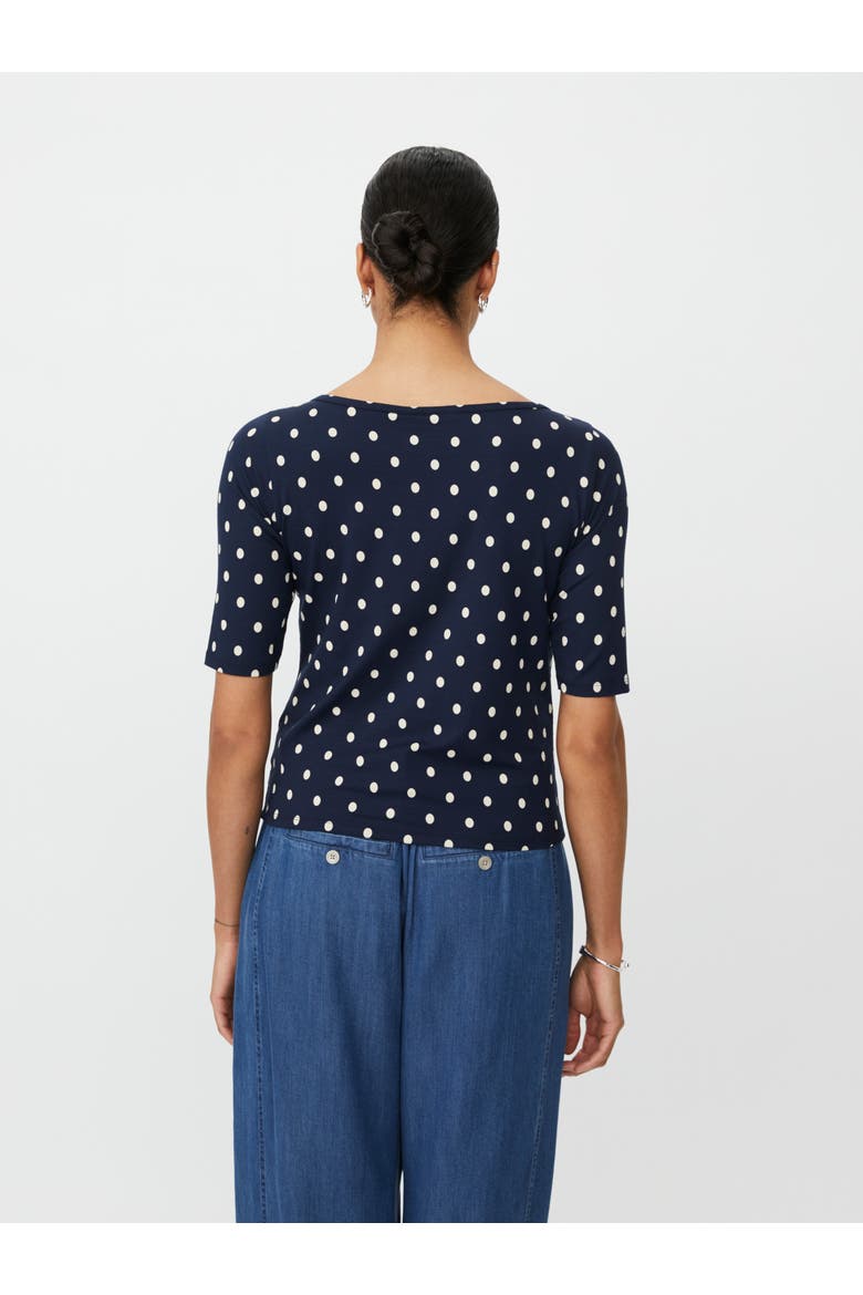 MaBavessa Polka Dot T-Shirt, Alternate, color, Navy Blazer