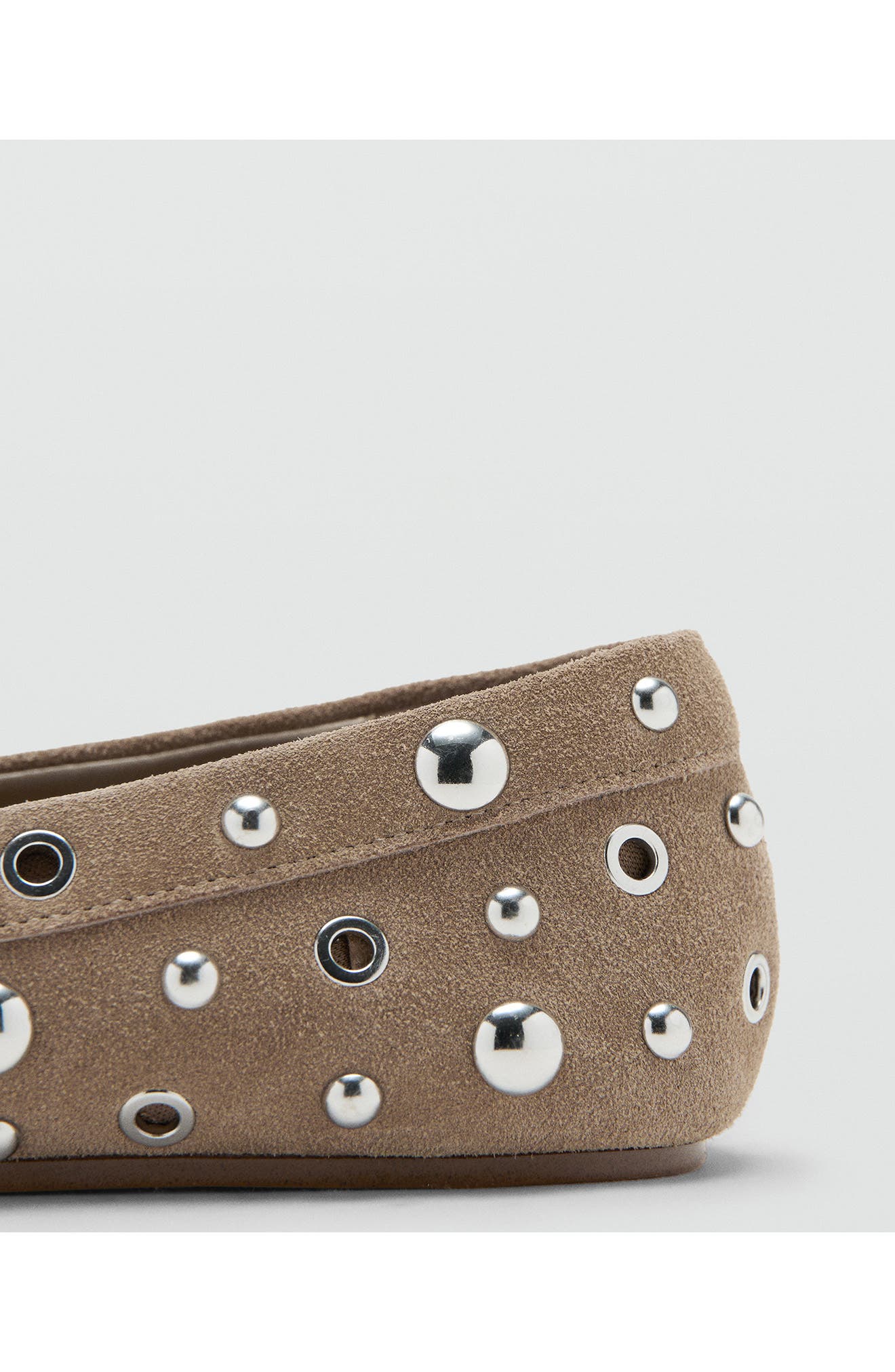 MANGO Eyelet Loafer, Alternate, color, Sand