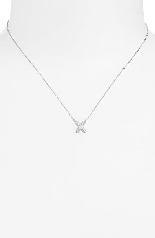 Leith Cubic Zirconia Initial Pendant Necklace