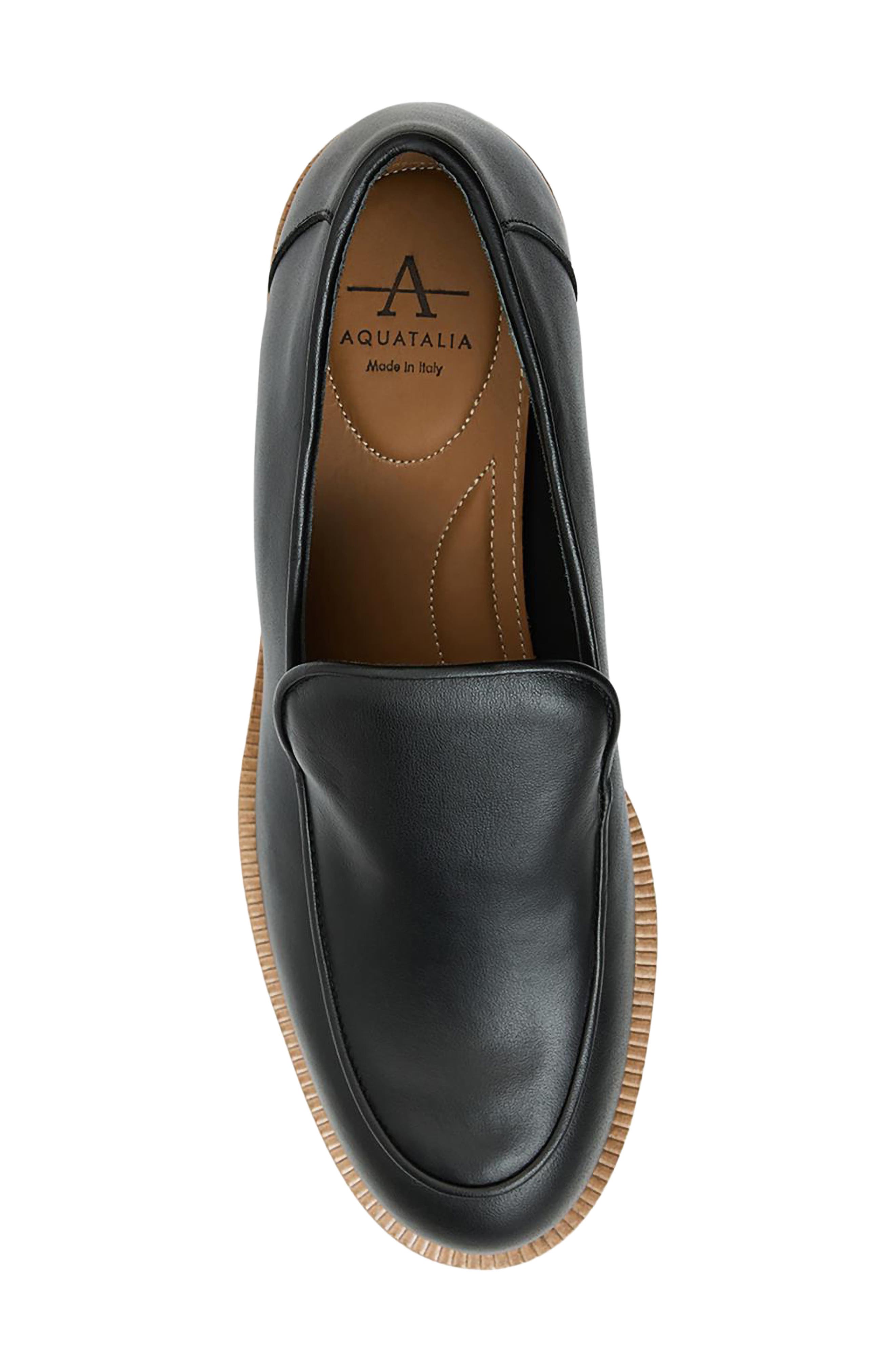 Aquatalia Honnete Waterproof Platform Flat, Alternate, color, 