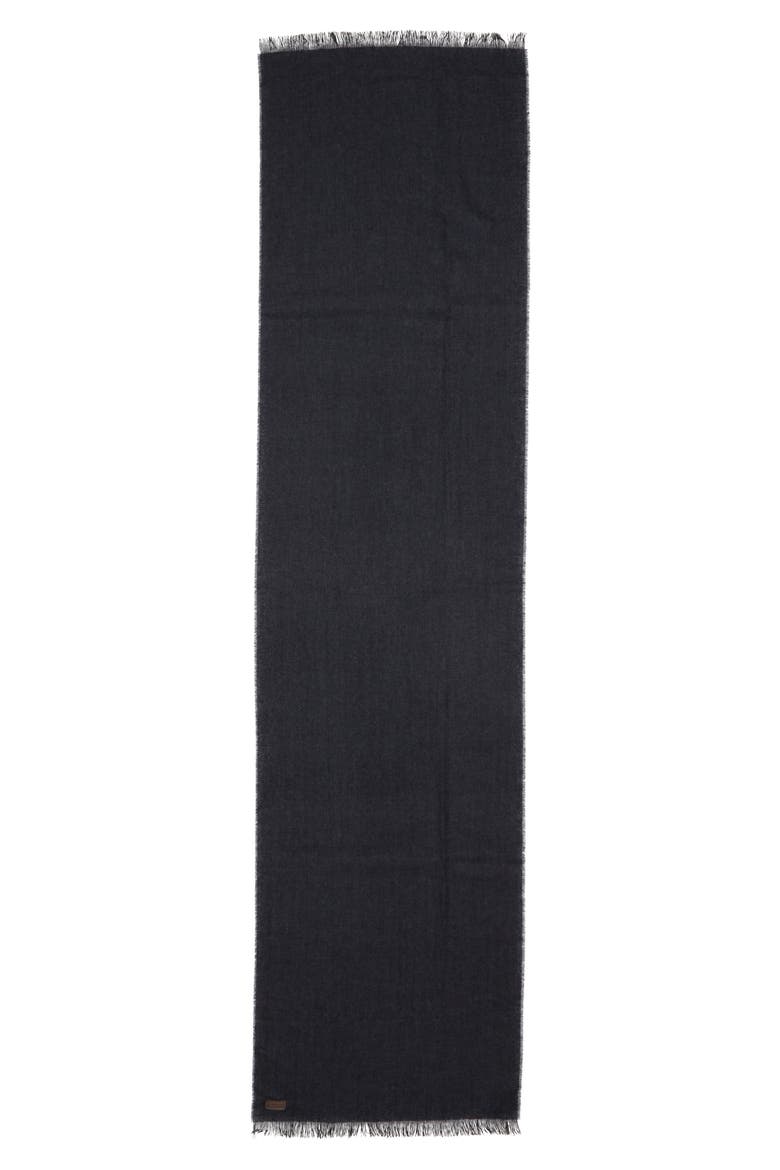 Textured Cashmere Scarf, Alternate, color, NAVY