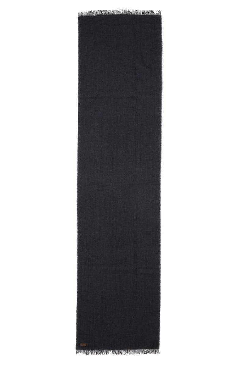 Canali Textured Cashmere Scarf, Alternate, color, Navy