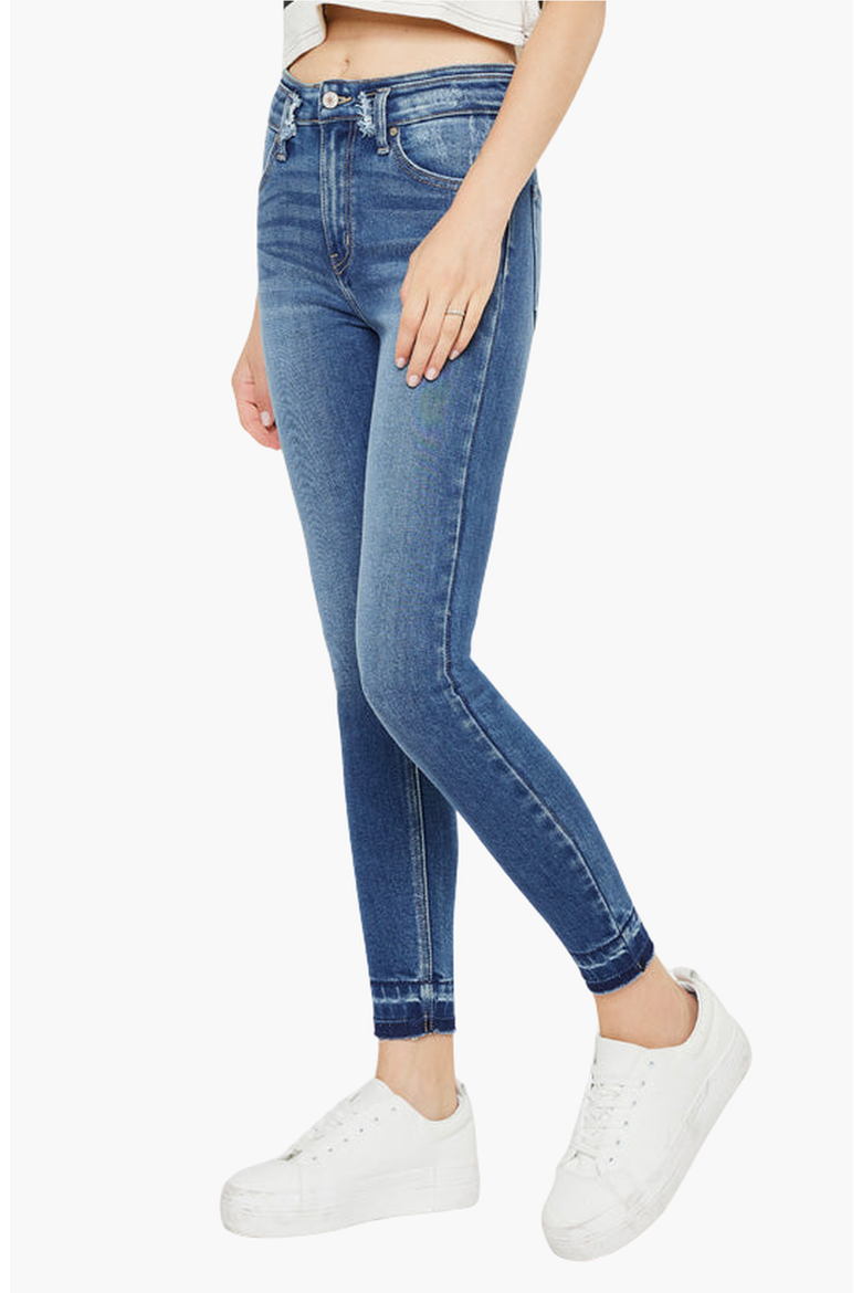 Cleopatra High Rise Ankle Skinny Jeans, Alternate, color, Medium Wash