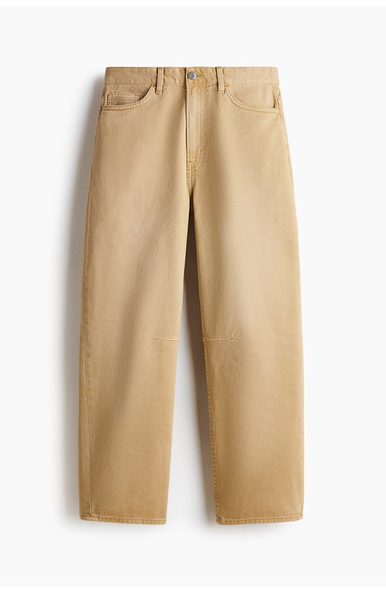 H&M Relaxed Fit Trousers, Alternate, color, Beige
