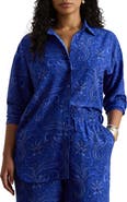 Lauren Ralph Lauren Kotta Paisley Print Button-Up Shirt