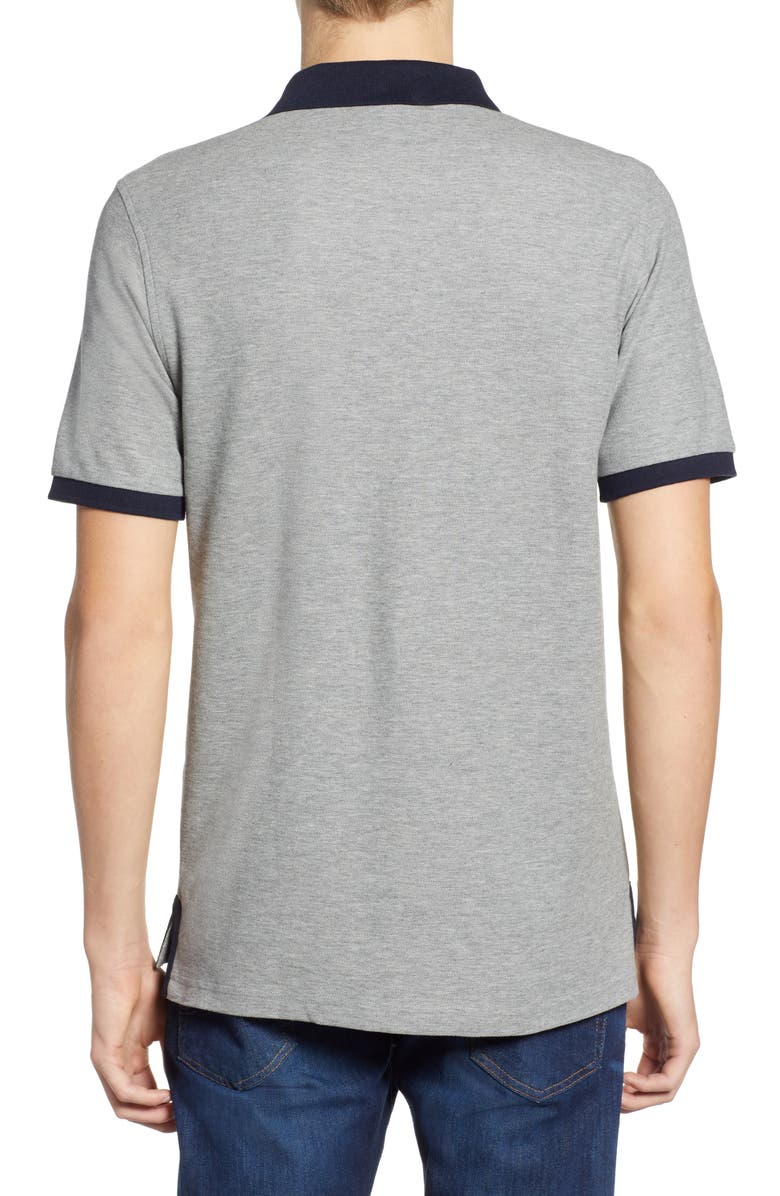 Psycho Bunny Checkered Collar Piqué Polo, Alternate, color,