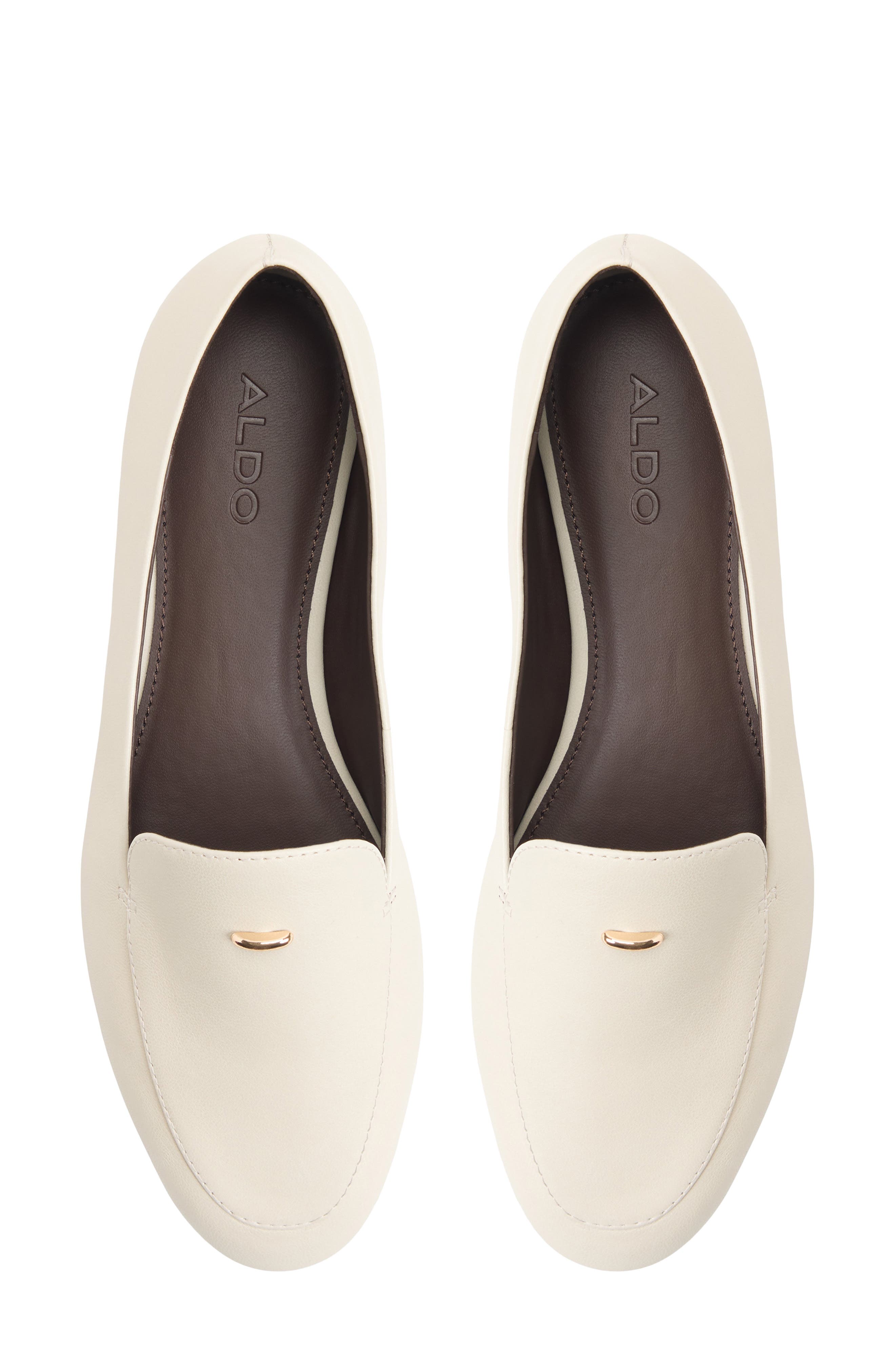 Daphia Leather Loafer, Alternate, color, WHITE