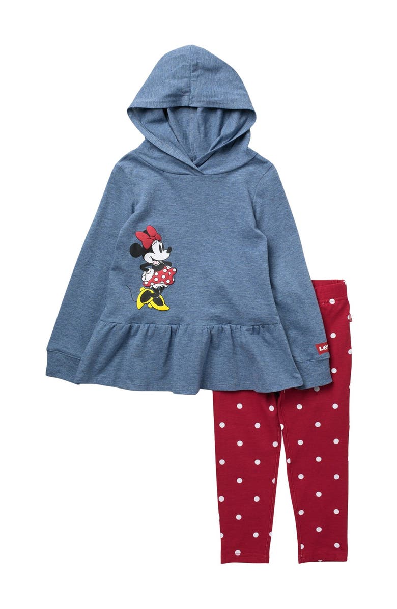 Levi's<sup>®</sup> Peplum Hoodie & Leggings Set, Main, color, 