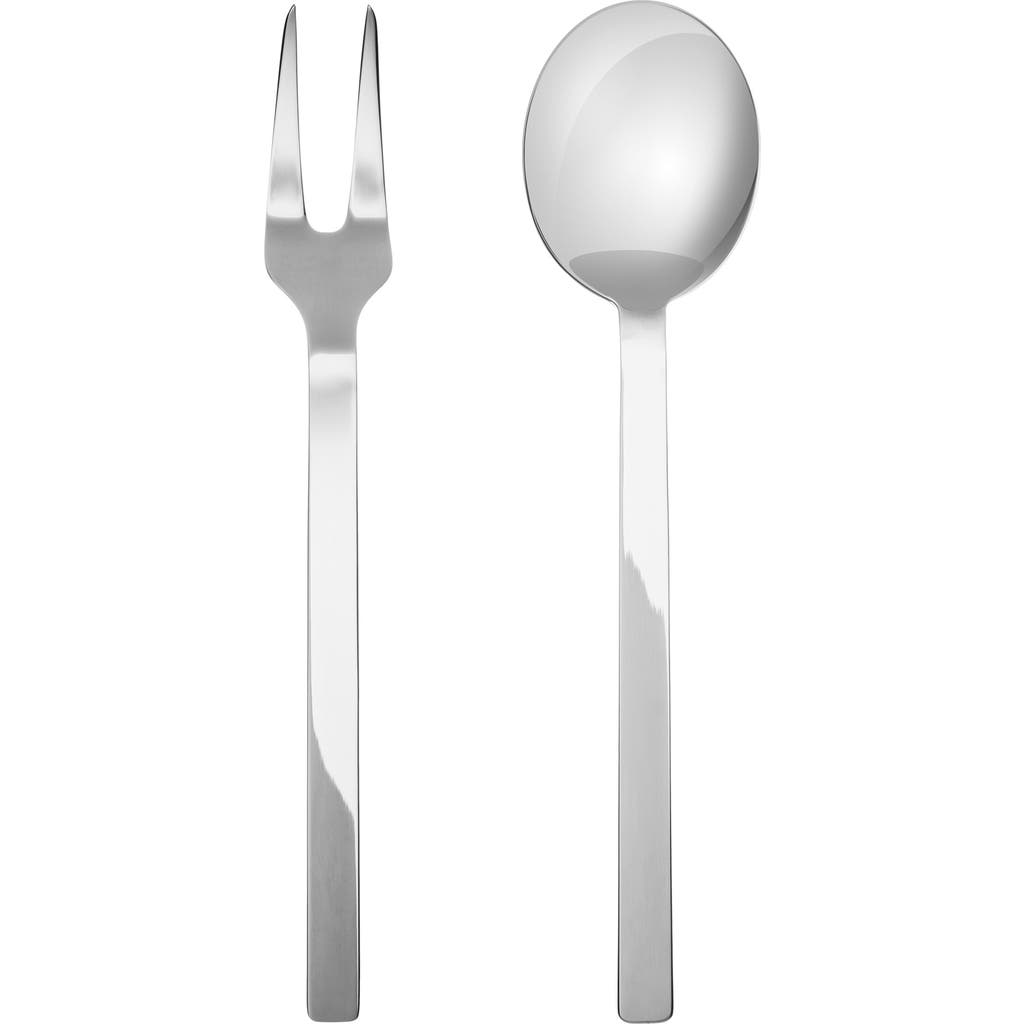 Mepra Stile By Pininfarina Serving Set In Silver