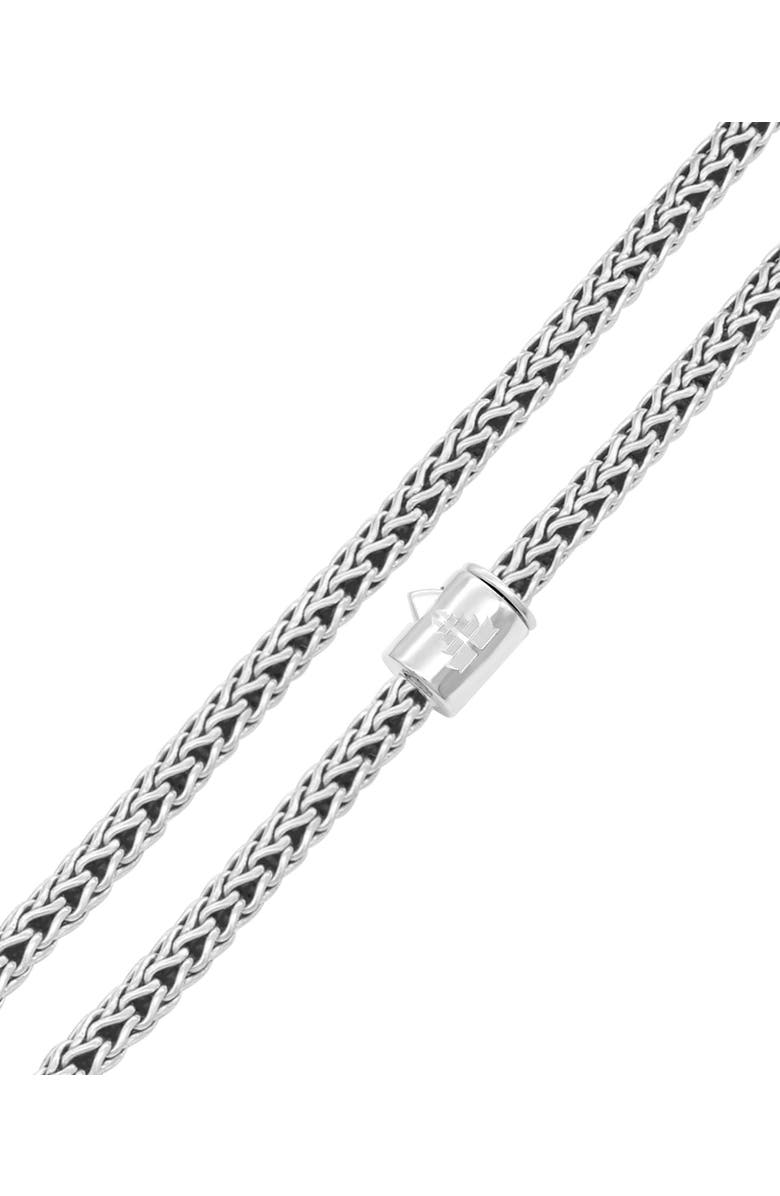 DEVATA Dragon Bone Round 4mm Chain Necklace in Sterling Silver, 26", Alternate, color, Silver