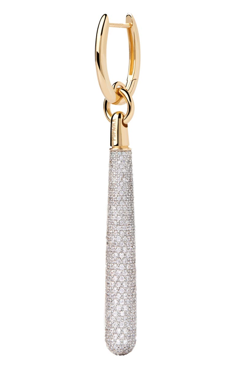 PDPAOLA Pavé Supreme Jupiter Single Hoop, Main, color, Gold