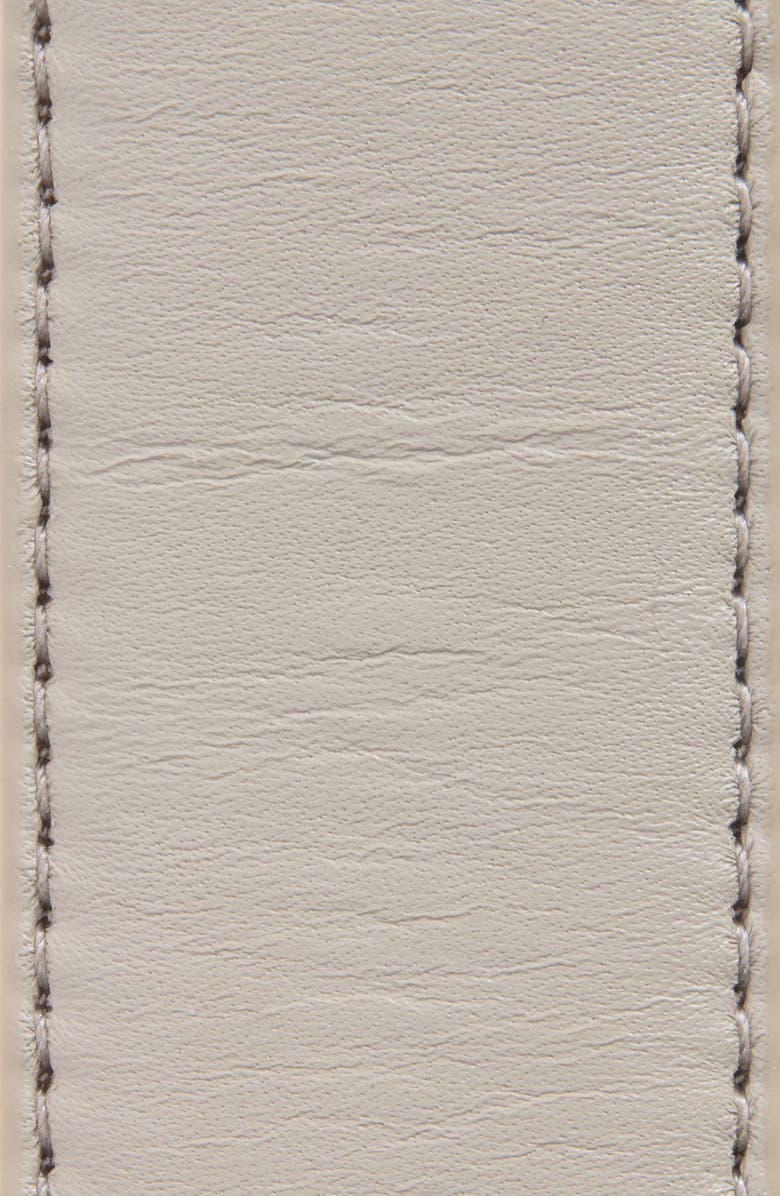 Veronica Beard Arch Leather Belt, Alternate, color, Oat