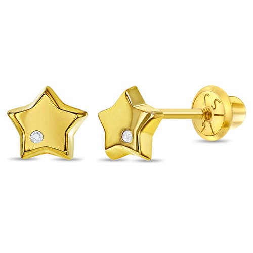In Season Jewelry 14k Genuine Diamond Star Earrings in Gold at Nordstrom