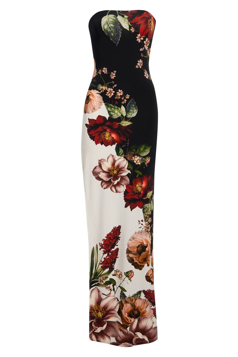 Delora Strapless Maxi Dress, Alternate, color, FLRLRDIANC