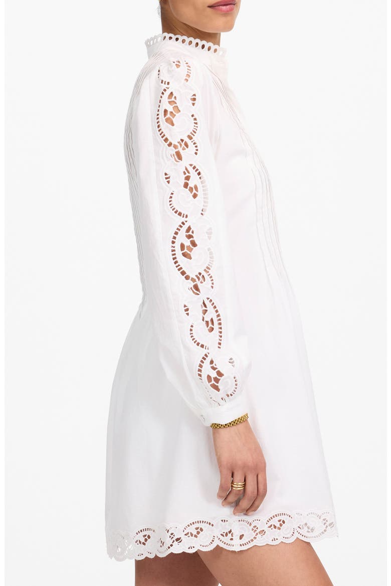madewell pintuck pleat mini dress Pintuck Eyelet Long Sleeve Minidress