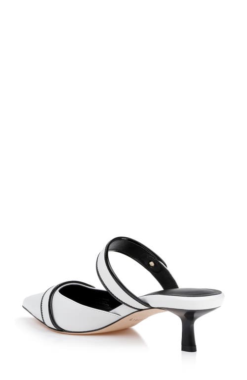 L AGENCE L'AGENCE GILLIANE MARY JANE POINTED TOE KITTEN HEEL MULE