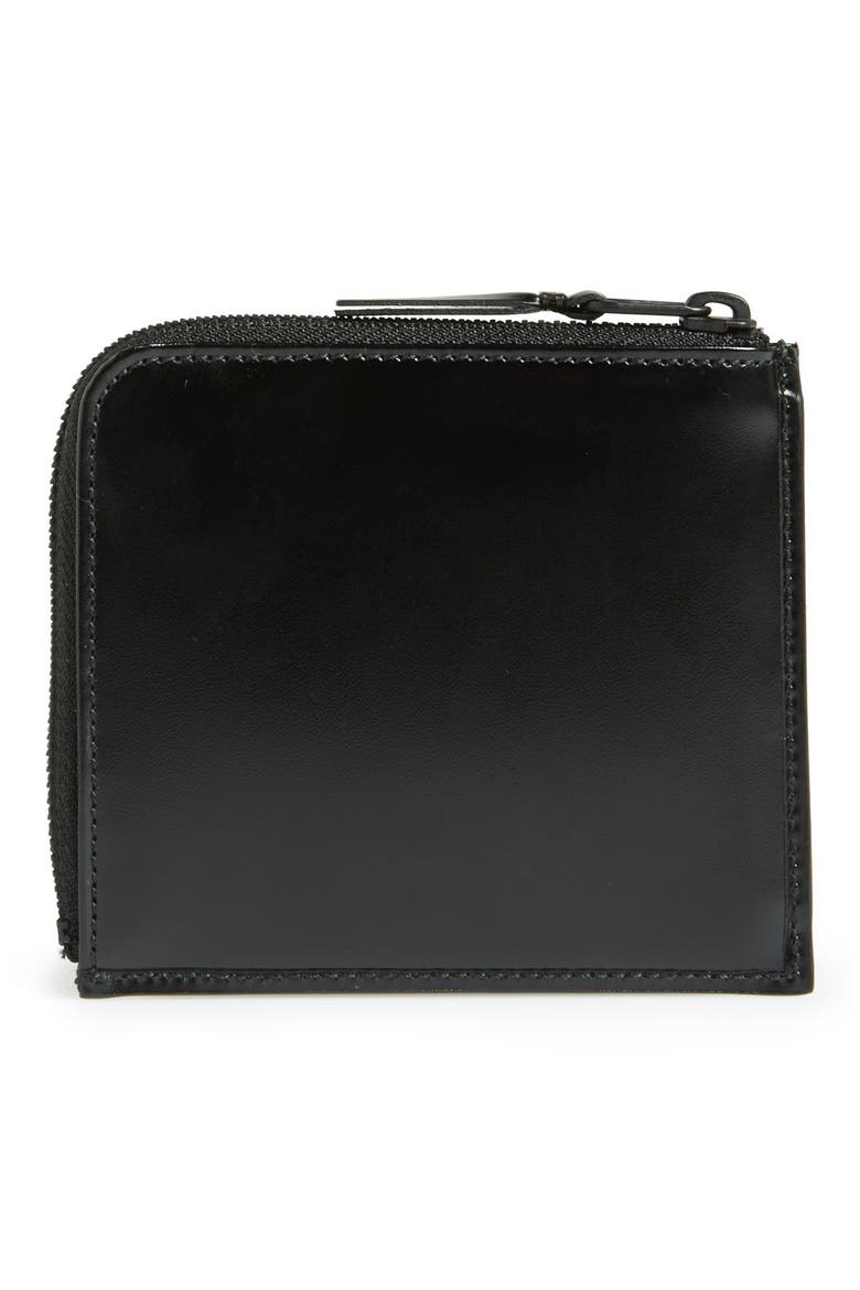 Half Zip French Wallet, Alternate, color, BLACK