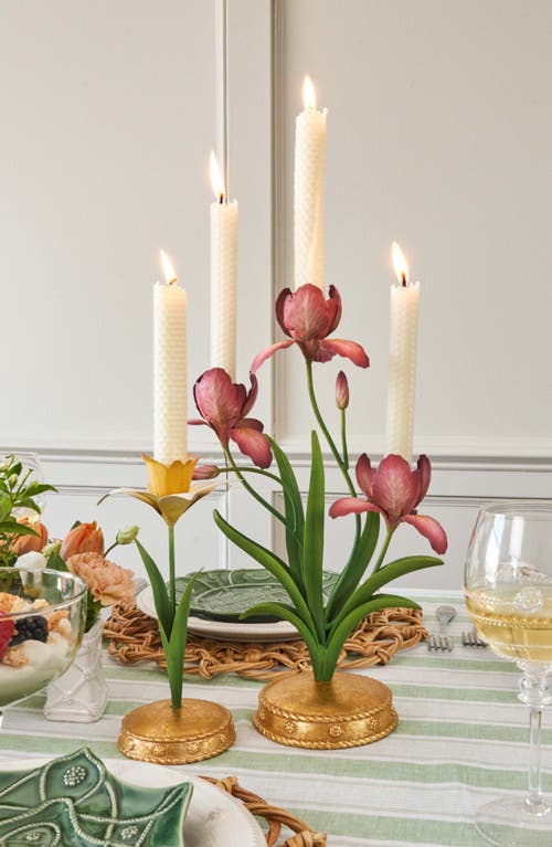 Juliska Meadow Walk Daffodil 9 Candlestick In Yellow