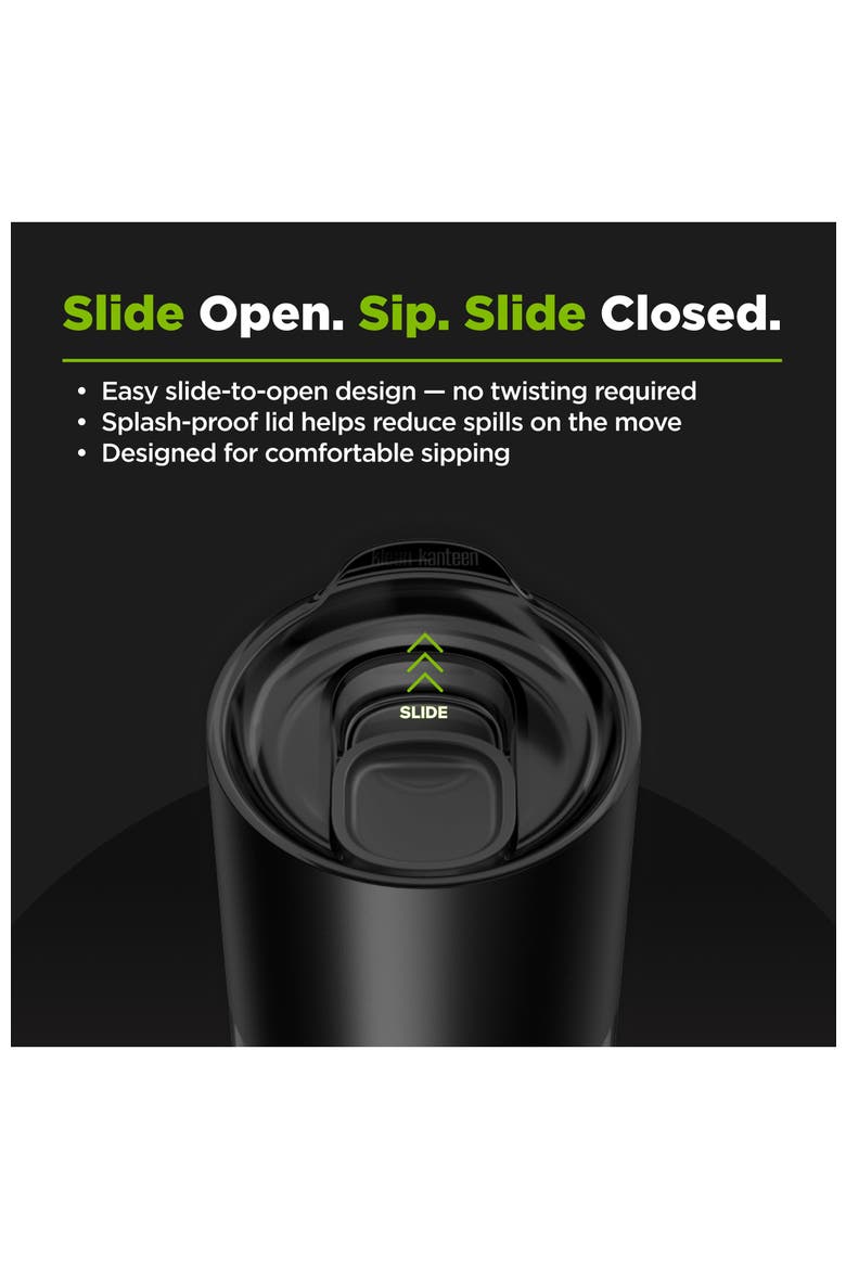 16oz Rise Tumbler with Slide Lid, Alternate, color, Black