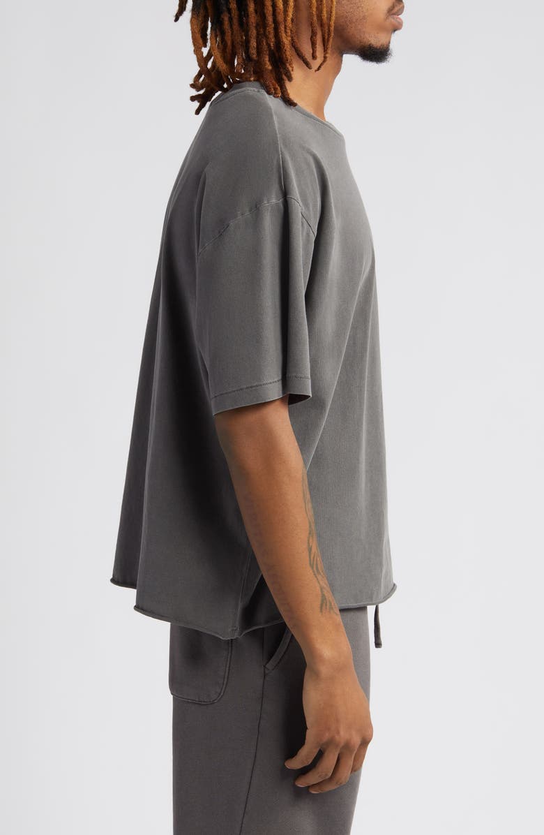 Elwood Core Oversize Crop Cotton T-Shirt, Alternate, color, Grey