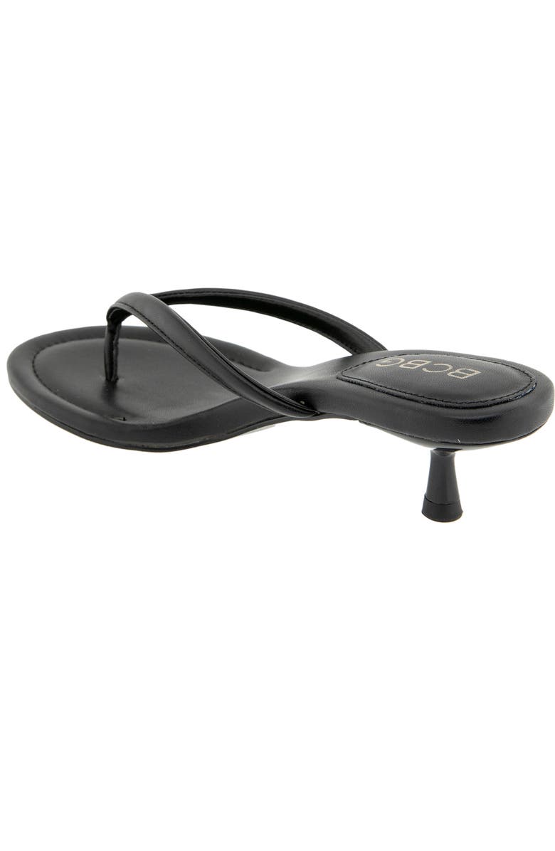 BCBGeneration Iefan Kitten Heel Thong Sandal, Alternate, color, Black