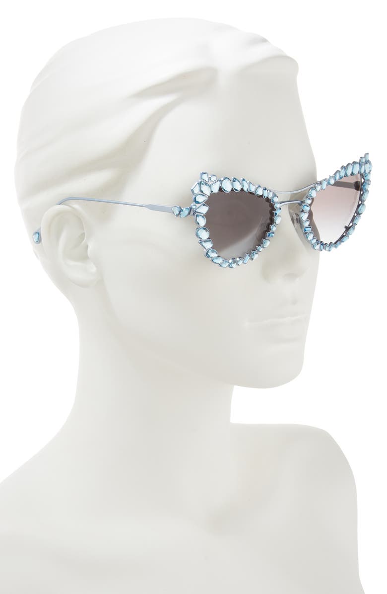 Swarovski 56mm Butterfly Sunglasses, Alternate, color, 