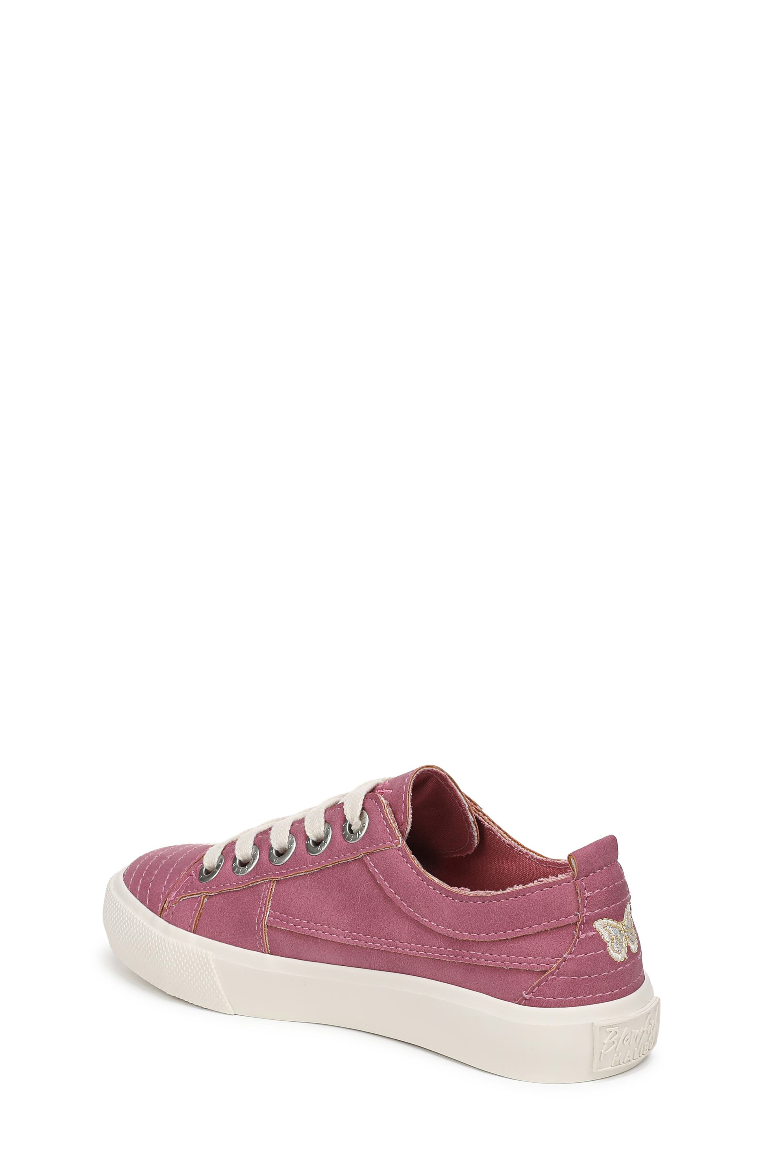 Blowfish Malibu Kids' Sadie Embroidered Butterfly Sneaker, Alternate, color, Mauve Pink