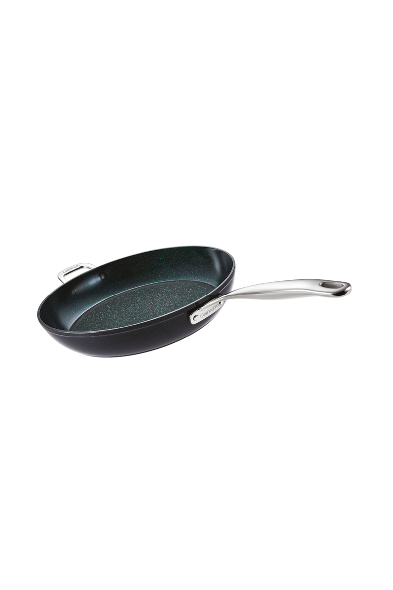GREEN STONE™ 12.5" Frypan with Helper Handle, Main, color, Black