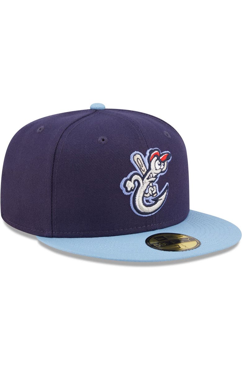 New Era Men's New Era Navy Corpus Christi Hooks Authentic Collection 59FIFTY Fitted Hat, Alternate, color,