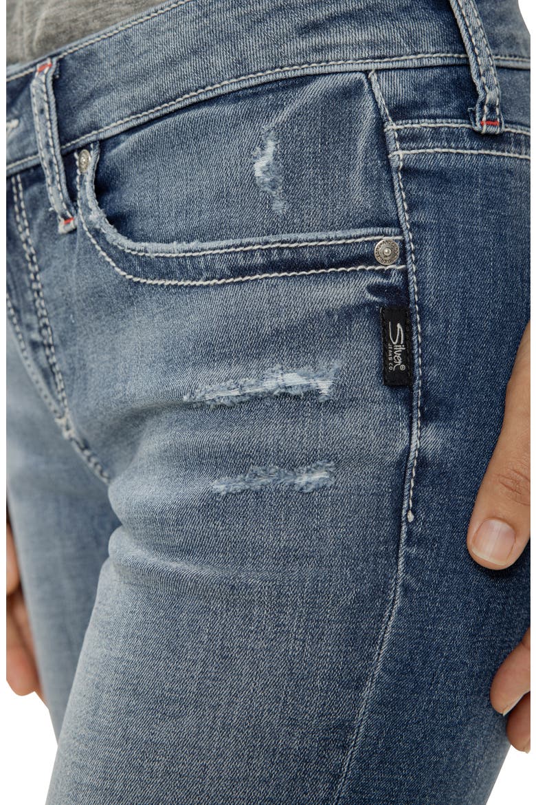 Elyse Curvy Distressed Mid Rise Capri Jeans, Alternate, color, SATURDAY MORNING