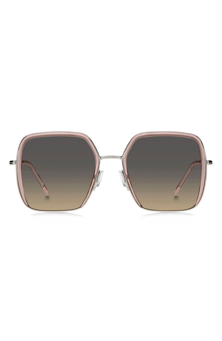 BOSS 55mm Oversize Square Sunglasses, Main, color,