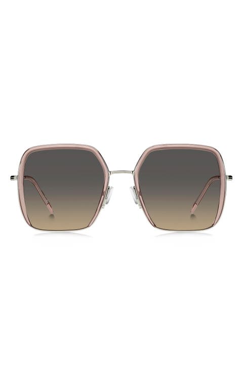 55mm Oversize Square Sunglasses