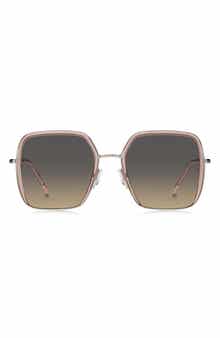 BOSS 55mm Oversize Square Sunglasses