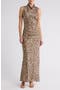 Kura Cowl Neck Sleeveless Silk Dress