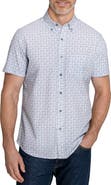 W.R.K Faded Square Reworked Short Sleeve Button-Up Shirt