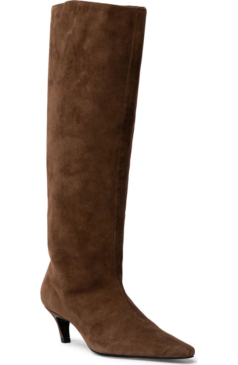 BLACK SUEDE STUDIO Stass Slouch Boot, Main, color, Brown