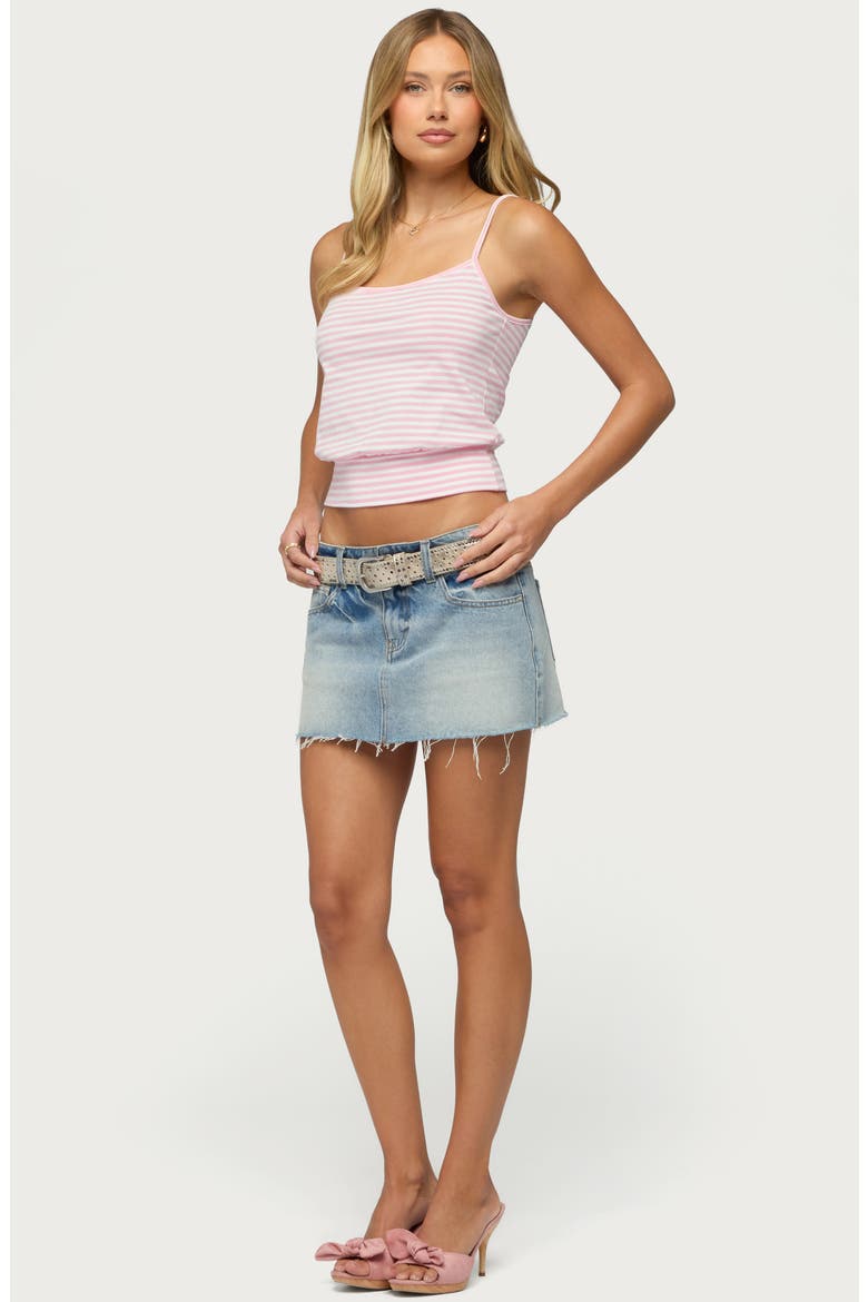 Hazelina Striped Tank Top, Alternate, color, LIGHT-PINK-AND-CREAM