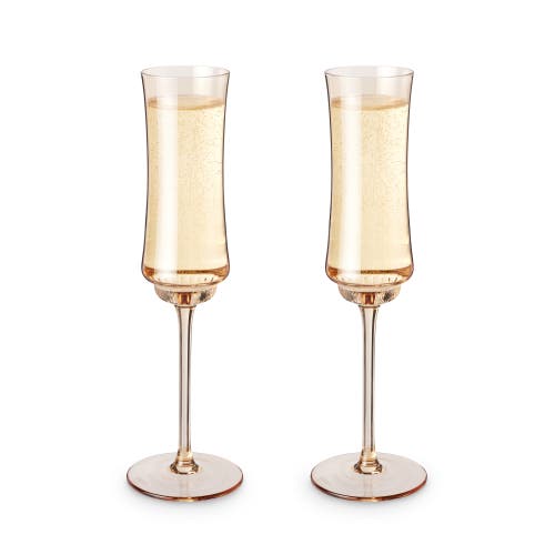 Twine Tulip Champagne Flutes In Brown