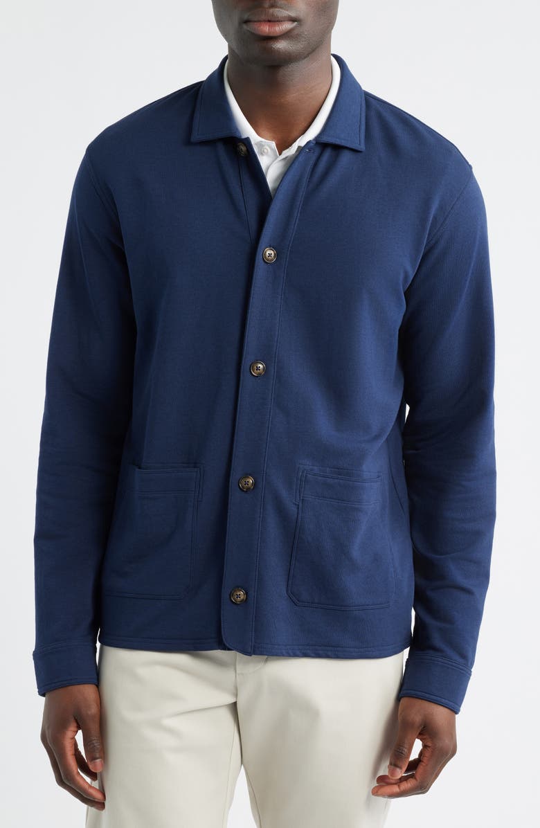 Peter Millar Oasis Chore Coat, Alternate, color, Navy
