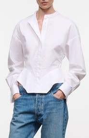 STAUD Rhys Stretch Cotton Shirt