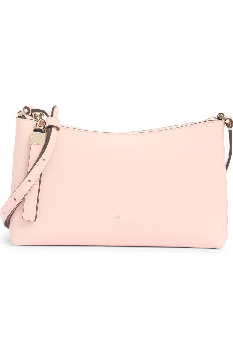Kate Spade New York sadie saffiano leather small crossbody bag, Main, color, Chalk Pink