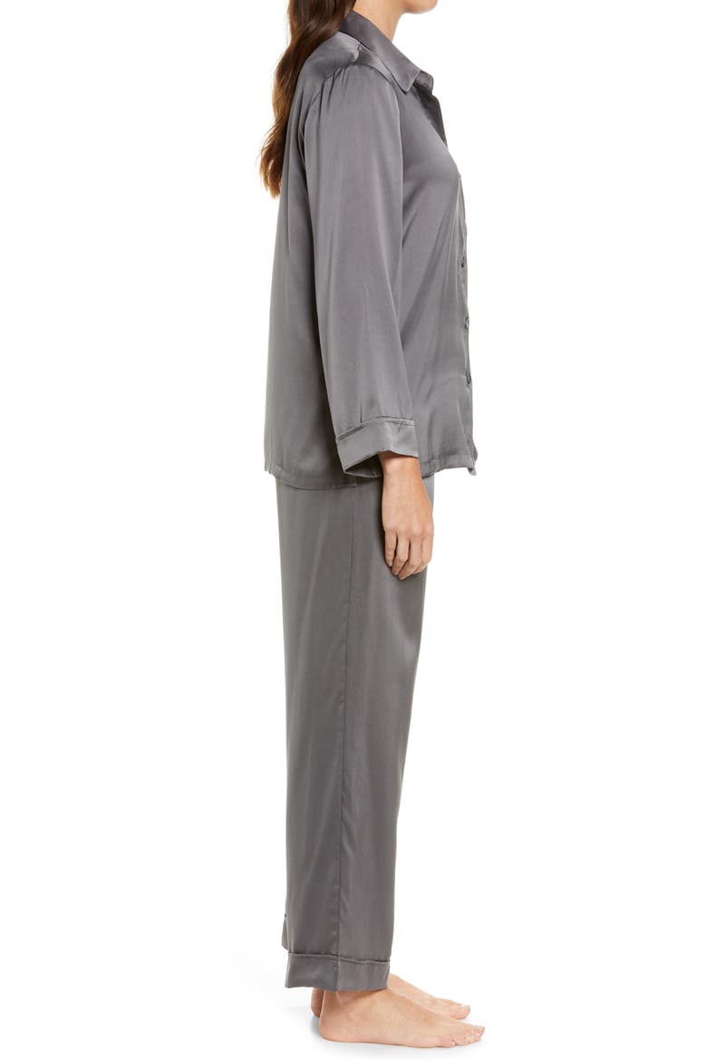 Silk Pajamas, Alternate, color, SLATE
