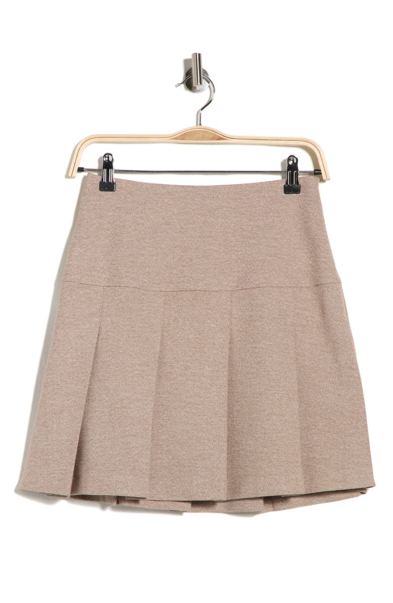 BOSS Renore Pleated Miniskirt, Main, color, Light/ Pastel Brown