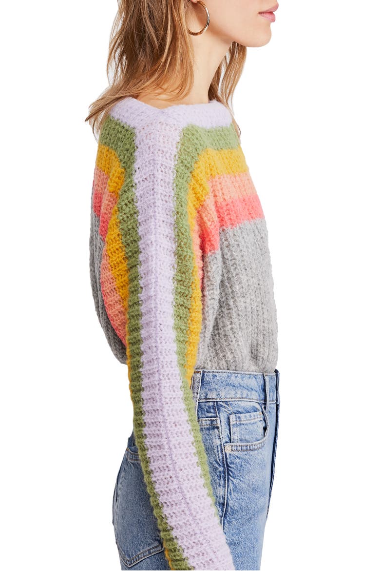See the Rainbow Sweater, Alternate, color, GREY