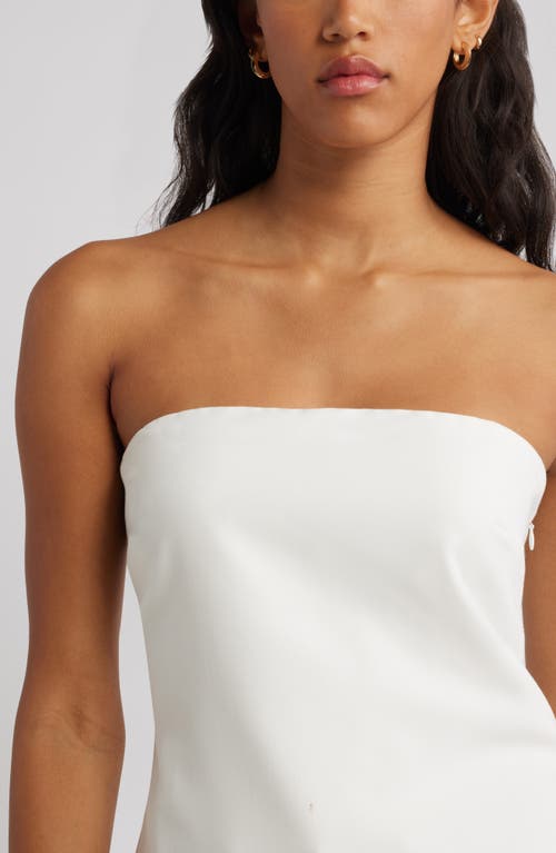 Open Edit Tunic Tube Top In White